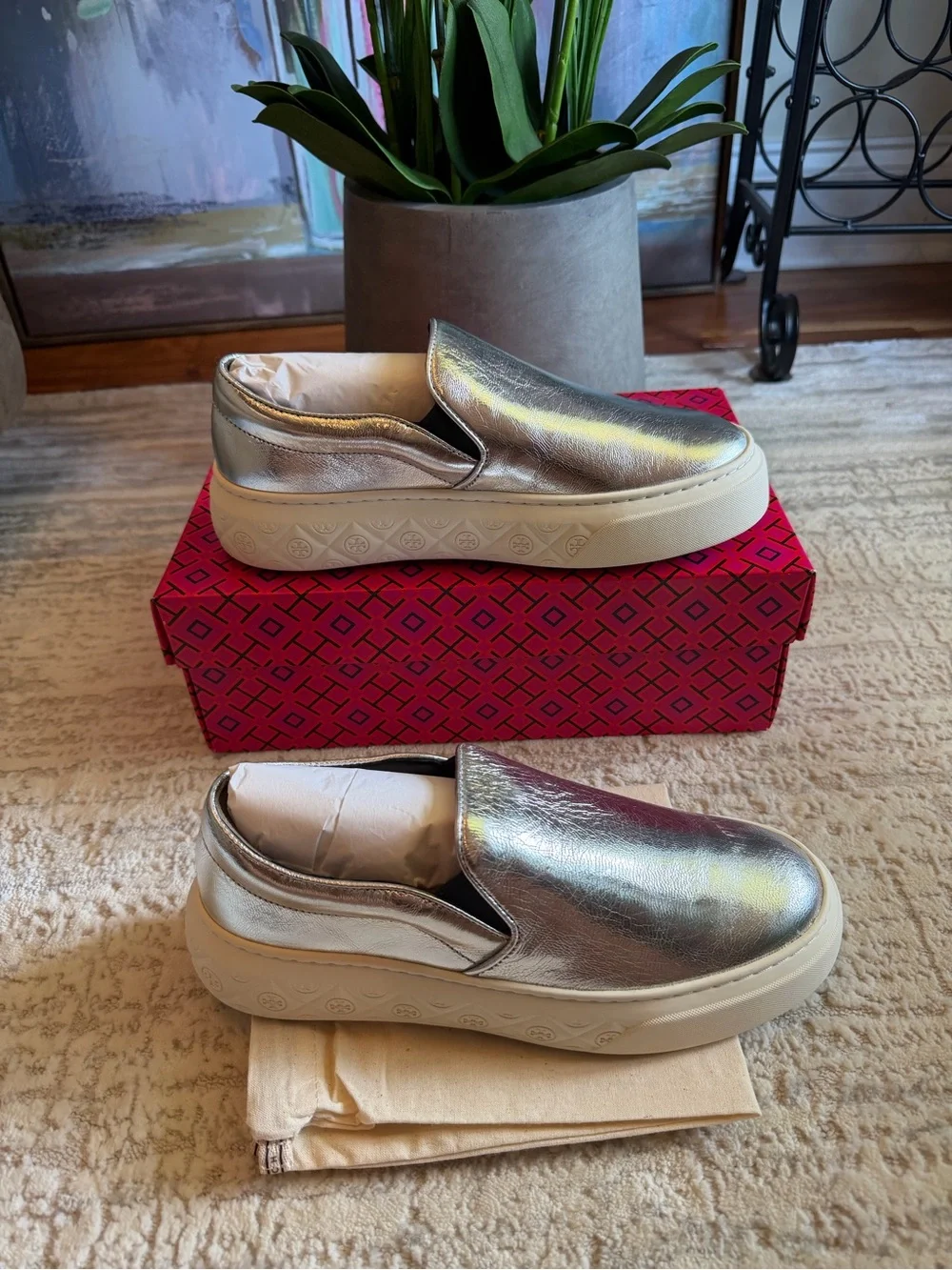 Tory Burch Ladybug Slip On Sneakers